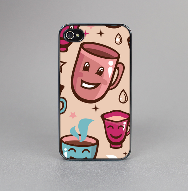 The Smiley Coffee Mugs Skin-Sert for the Apple iPhone 4-4s Skin-Sert Case