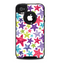 The Smiley Faced Vector Colored Starfish Pattern Skin for the iPhone 4-4s OtterBox Commuter Case