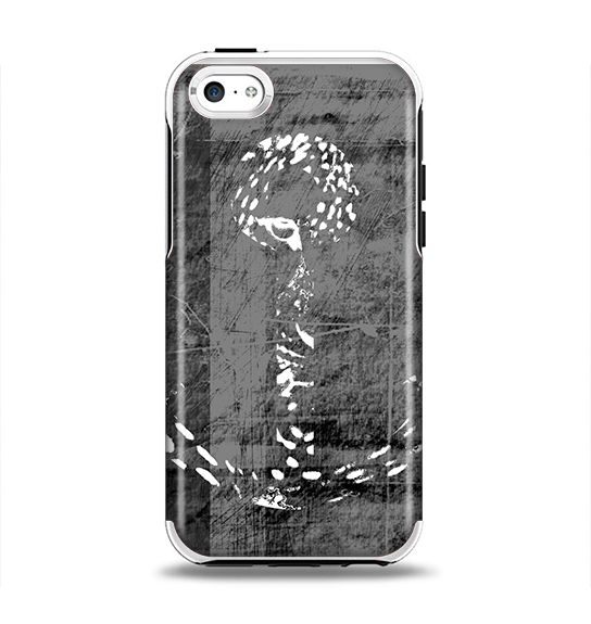 The Smudged White and Black Anchor Pattern Apple iPhone 5c Otterbox Symmetry Case Skin Set