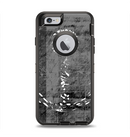 The Smudged White and Black Anchor Pattern Apple iPhone 6 Otterbox Defender Case Skin Set