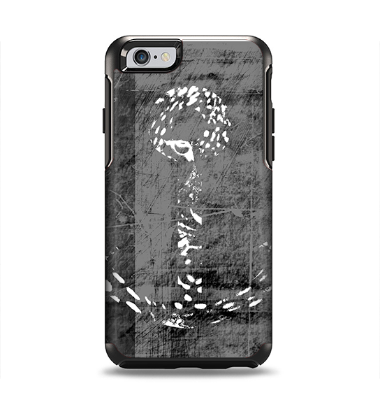 The Smudged White and Black Anchor Pattern Apple iPhone 6 Otterbox Symmetry Case Skin Set