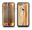 The Smudged Yellow Painted Stripes Pattern Apple iPhone 6/6s LifeProof Fre Case Skin Set