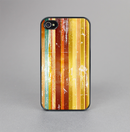 The Smudged Yellow Painted Stripes Pattern Skin-Sert for the Apple iPhone 4-4s Skin-Sert Case