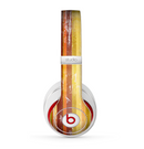 The Smudged Yellow Painted Stripes Pattern Skin for the Beats by Dre Studio (2013+ Version) Headphones