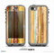The Smudged Yellow Painted Stripes Pattern Skin for the iPhone 5c nüüd LifeProof Case