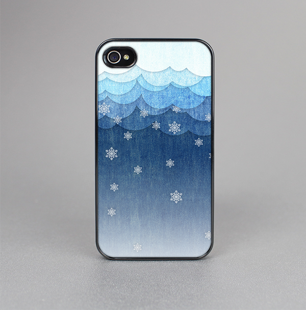 The Snowy Blue Paper Scene Skin-Sert for the Apple iPhone 4-4s Skin-Sert Case