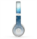 The Snowy Blue Paper Scene Skin for the Beats by Dre Solo 2 Headphones