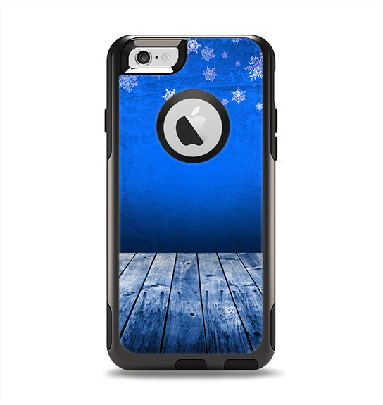 The Snowy Blue Wooden Dock Apple iPhone 6 Otterbox Commuter Case Skin Set