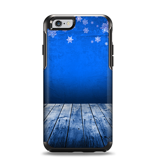 The Snowy Blue Wooden Dock Apple iPhone 6 Otterbox Symmetry Case Skin Set