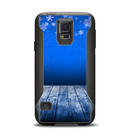 The Snowy Blue Wooden Dock Samsung Galaxy S5 Otterbox Commuter Case Skin Set