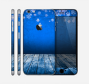 The Snowy Blue Wooden Dock Skin for the Apple iPhone 6 Plus