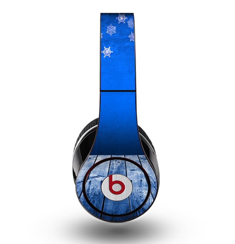 The Snowy Blue Wooden Dock Skin for the Original Beats by Dre Studio Headphones