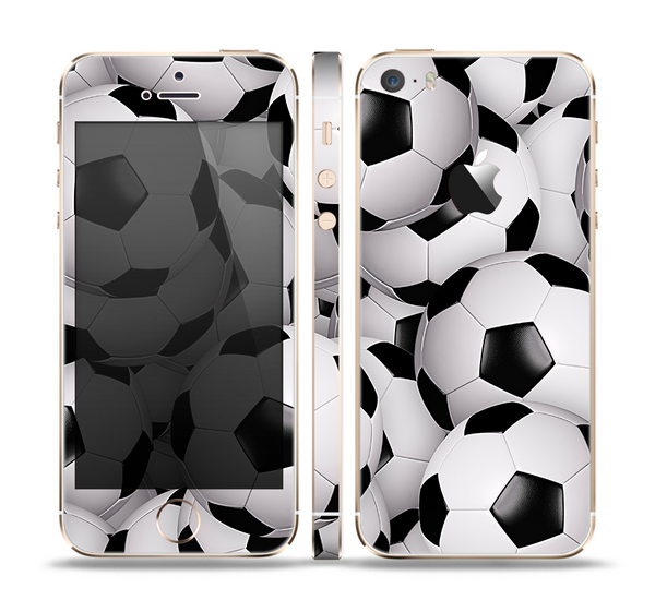 The Soccer Ball Overlay Skin Set for the Apple iPhone 5s