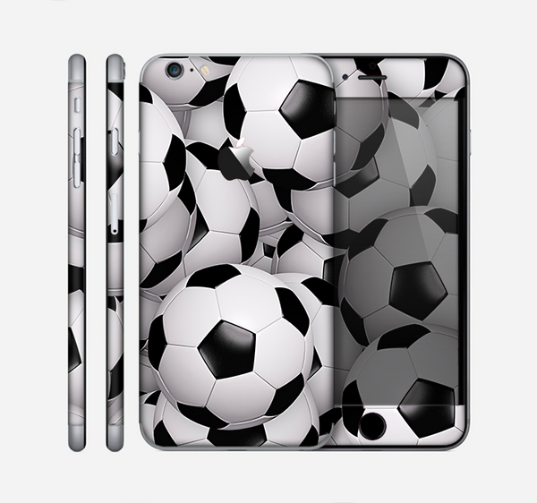 The Soccer Ball Overlay Skin for the Apple iPhone 6 Plus