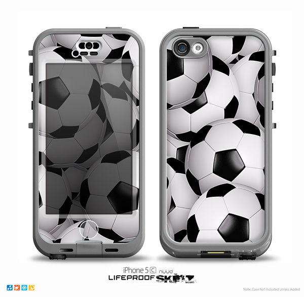 The Soccer Ball Overlay Skin for the iPhone 5c nüüd LifeProof Case