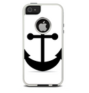 The Solid Black Anchor Silhouette Skin For The iPhone 5-5s Otterbox Commuter Case