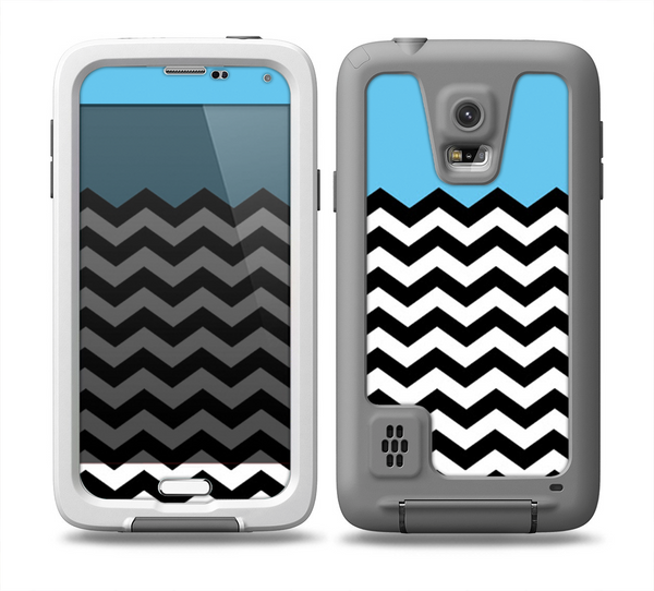The Three-Bar Color Chevron Pattern Skin for the Samsung Galaxy S5 frē LifeProof Case