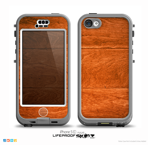 The Solid Cherry Wood Planks Skin for the iPhone 5c nüüd LifeProof Case