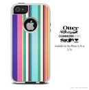 The Solid Colored Vertical Striped Skin For The iPhone 4-4s or 5-5s Otterbox Commuter Case