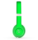 The Solid Lime Green V2 Skin Set for the Beats by Dre Solo 2 Wireless Headphones