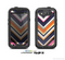The Solid Pink & Blue Colored Chevron Pattern Skin For The Samsung Galaxy S3 LifeProof Case