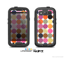 The Solid Pink & Blue Colored Polka Dots V2 Skin For The Samsung Galaxy S3 LifeProof Case