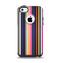 The Solid Pink & Blue Colored Stripes Apple iPhone 5c Otterbox Commuter Case Skin Set