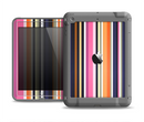The Solid Pink & Blue Colored Stripes Apple iPad Air LifeProof Fre Case Skin Set