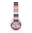 The Solid Pink & Blue Colored Stripes Skin for the Beats by Dre Studio (2013+ Version) Headphones