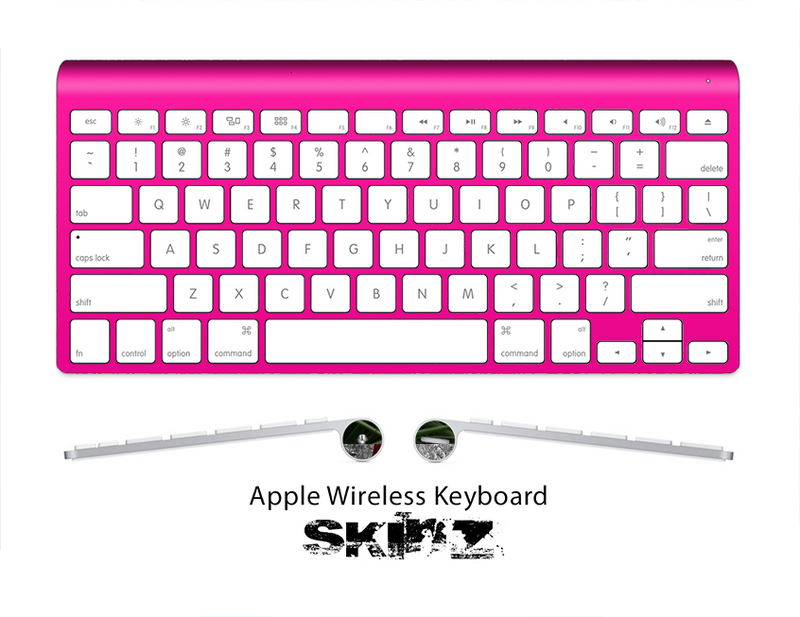 The Solid State Hot Pink Skin For The Apple Wireless Keyboard – DesignSkinz