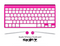 The Solid State Pink V2 Skin For The Apple Wireless Keyboard