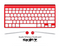 The Solid State Red Skin For The Apple Wireless Keyboard