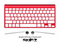 The Solid State Red Skin For The Apple Wireless Keyboard