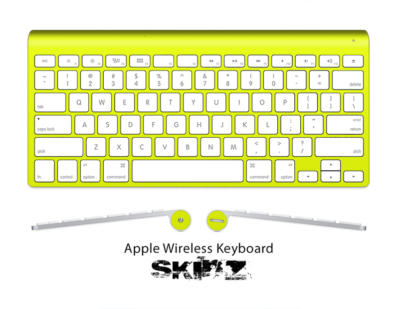 The Solid State Yellow Skin For The Apple Wireless Keyboard