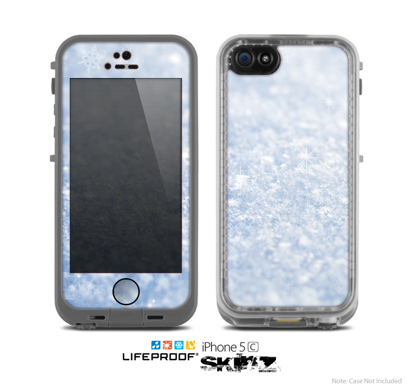 The Sparkly Snow Skin for the Apple iPhone 5c LifeProof Case