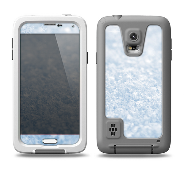 The Sparkly Snow Texture Samsung Galaxy S5 LifeProof Fre Case Skin Set