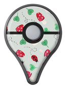 The Sping Lady Bug and Heart Clovers Pokémon GO Plus Vinyl Protective Decal Skin Kit