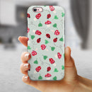 The Sping Lady Bug and Heart Clovers iPhone 6/6s or 6/6s Plus 2-Piece Hybrid INK-Fuzed Case