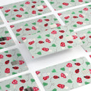 The Sping Lady Bug and Heart Clovers - Premium Protective Decal Skin-Kit for the Apple Credit Card