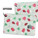 The Sping Lady Bug and Heart Clovers - Premium Protective Decal Skin-Kit for the Apple Credit Card