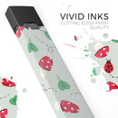 The Sping Lady Bug and Heart Clovers - Premium Decal Protective Skin-Wrap Sticker compatible with the Juul Labs vaping device