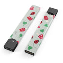 The Sping Lady Bug and Heart Clovers - Premium Decal Protective Skin-Wrap Sticker compatible with the Juul Labs vaping device