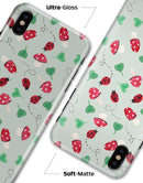 The Sping Lady Bug and Heart Clovers - iPhone X Clipit Case