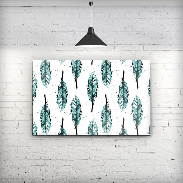 Splattered_Teal_Watercolor_Feathers_Stretched_Wall_Canvas_Print_V2.jpg