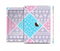 The Squared Pink & Blue Textile Patterns Skin Set for the Apple iPad Pro