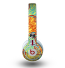 The Squiggly Red & Blue Hearts Over Yellow Skin for the Beats by Dre Mixr Headphones