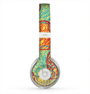 The Squiggly Red & Blue Hearts Over Yellow Skin for the Beats by Dre Solo 2 Headphones