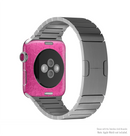 The Stamped Pink Texture Full-Body Skin Kit for the Apple Watch
