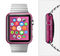 The Stamped Pink Texture Full-Body Skin Kit for the Apple Watch