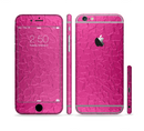 The Stamped Pink Texture Sectioned Skin Series for the Apple iPhone 6s Plus